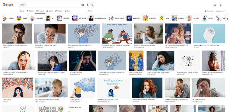 anxiousのgoogle検索