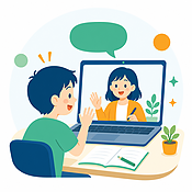 体験レッスンのイラスト